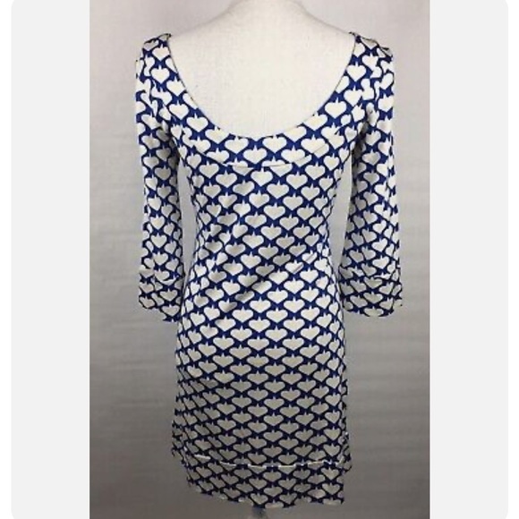 Diane von Furstenburg Silk Spade Dress Size 2 - Picture 2 of 5
